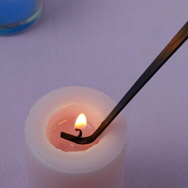 Tidelence Candle Snuffer, Wick Trimmer, Candle Accessory Set, Candle Wick Spoon with Gift Package, 3-in-1 Candle Tool Set, ideal for Scented Candle Lovers (Black)