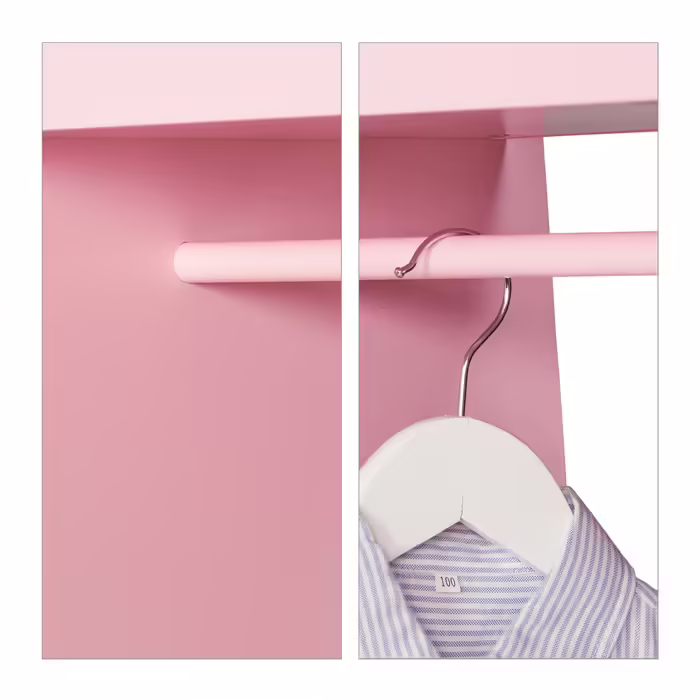 Relaxdays Children's Clothes Rack with Mirror