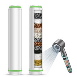 Фільтри для душу MEKO (2 шт.) - заміна для жорсткої води, видалення хлору та шкідливих речовин