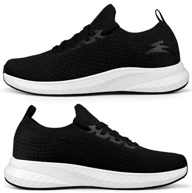 Жіночі кросівки для бігу та повсякденного носіння. Легкі, дихаючі, стильні. (36 EU, чорний та білий)