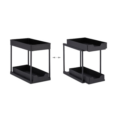 Relaxdays Under Sink Shelf with 2 Tiers