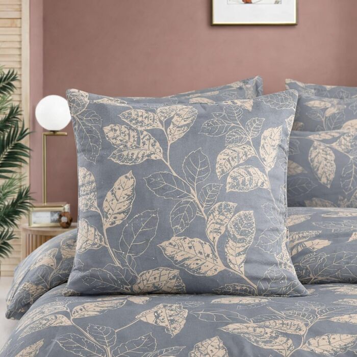 Комплект постільної білизни 200x200 см, 3 шт. з 100% бавовни (ренфорсé), ArinaV1, сіро-блакитний