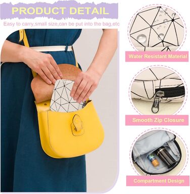 Набір косметичок Desing Wish 2 шт. (Mini + Large) – Бежевий (Mini) + Чорний (Large)