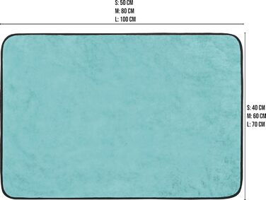 М'яка підстилка для собак Normani - Підстилка для тварин з безпечного матеріалу, 40x50/60x80/70x100 см (Блакитна)