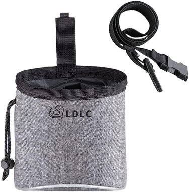 Сумка для ласощів Nuoshen для собак та цуценят, сірого кольору. Ідеальна для тренувань, прогулянок та подорожей.