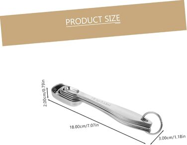 3-Piece Spoon Set Espresso Tools Ingredients Measuring Spoons Coffee Tools Liquid Measuring Cup Stainless Steel Measuring Cup Tablespoon Measuring Spoons Professional Tools Stainless Steel
