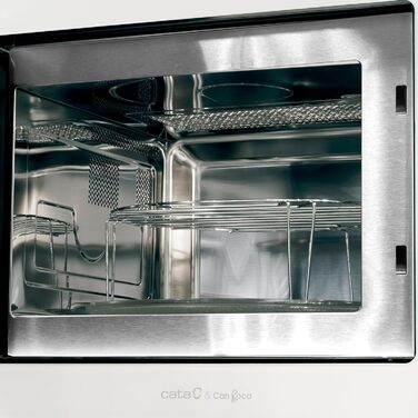 Вбудована мікрохвильова піч CATA MC 25 GTC WH Inox, 25л, 8 автоматичних меню, гриль 1000W, таймер, ширина 60 см
