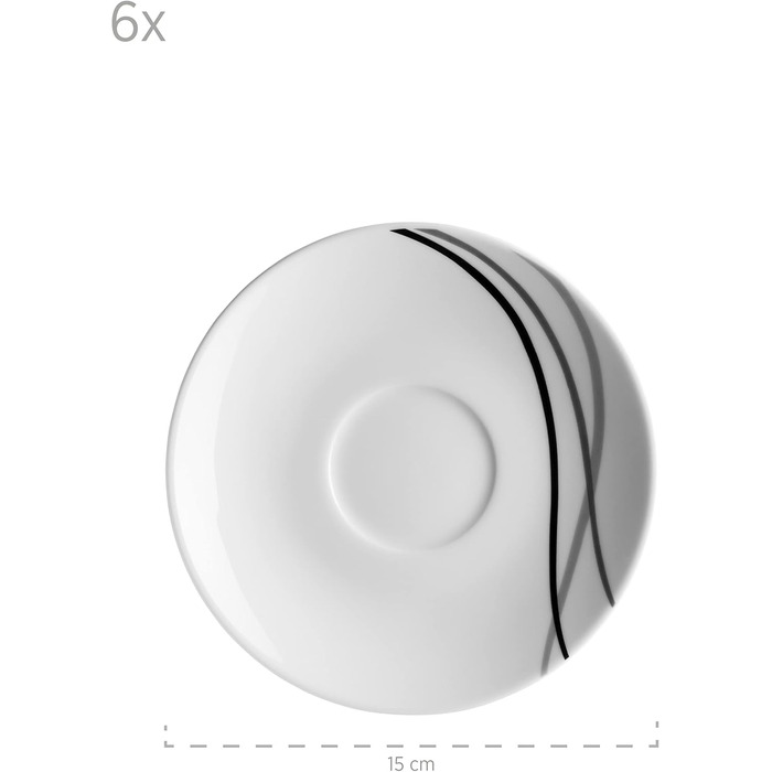 Набір посуду Maser Kombiservice, порцеляна TAJO, білий, 30 предметів, 40 x 60 x 40 см