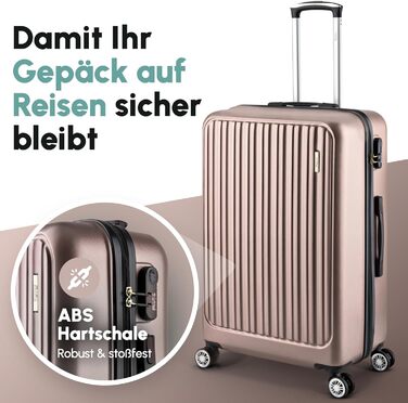 ABS валіза Hartschalenkoffer Easy Move - ергономічна та безпечна, 54 см, колір кави