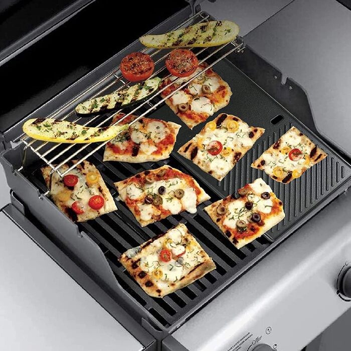 Решітка-гриль для Weber Spirit I/II 200/210/E210/E220/S210/S220 (лицьові кнопки керування), Запчастина Weber 7637, чавунна решітка-гриль