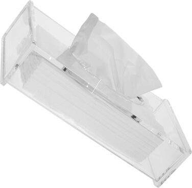 Fantasia 1222 Cosmetic Tissue Box, Acrylic, Empty, Flip-Top Lid, Dimensions: 26 x 13.5 x 5.5 cm