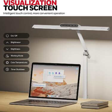 LED лампа Honeywell HJ1 Sunturalux™ для офісу та дому: регульоване світло, кріплення, захист очей, гнучкий дизайн