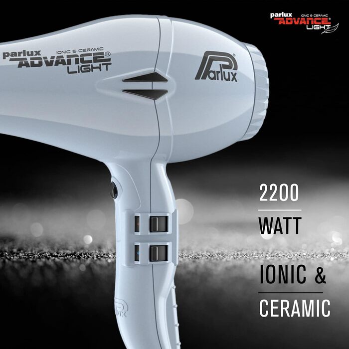 Фен Parlux Profi-Ionen Advance Light Ionic & Ceramic, білий (без Softstyler)