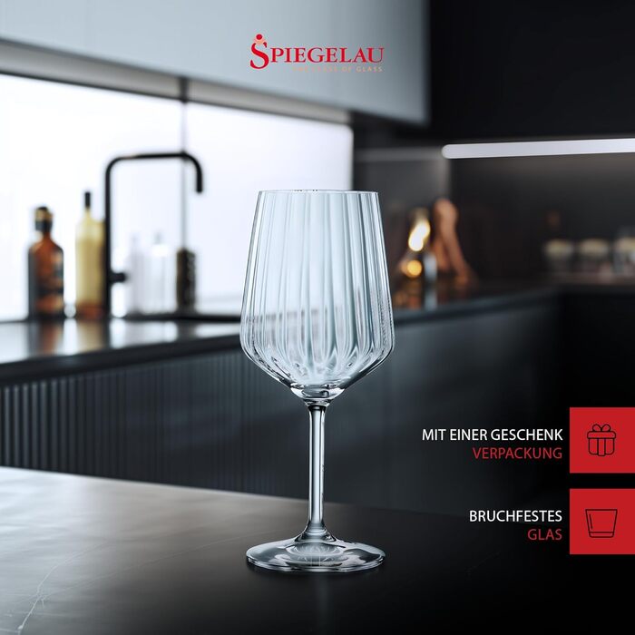 Набір келихів для червоного вина Spiegelau LifeStyle, 4 шт, 630 мл, кришталеве скло, 4450171