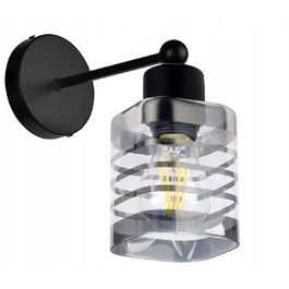 Настінний світильник-бра в стилі лофт, скляний плафон, цоколь E27