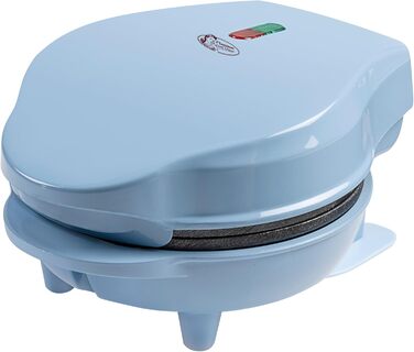 Bestron Mini-Waffeleisen: компактний вафельниця для класичних вафель з антипригарним покриттям, 550 Вт, блакитний колір, ідеально для свят та дітей
