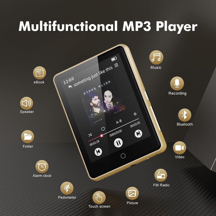 MP3 плеєр для дітей 64GB з Bluetooth 5.3, 2.8
