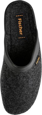 Чоловічі домашні тапочки Fischer Karomuster 204602, 44 EU, чорний/антрацит
