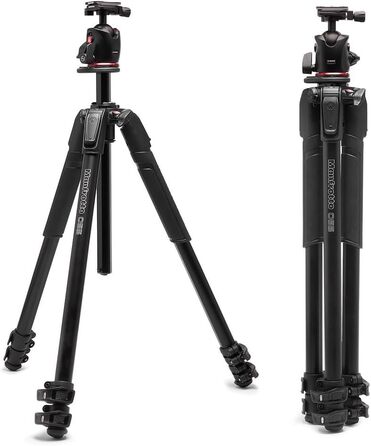 Штатив Manfrotto 055XPRO3 з триногим кріпленням – професійний штатив з алюмінію, 3 сегменти, для DSLR та аксесуари