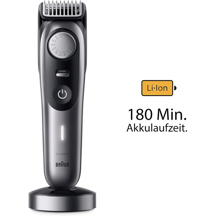 Триммер для бороди Braun Series 9 BT9565: професійний набір 14 насадок, титанове лезо, до 180 хв роботи, водонепроникний