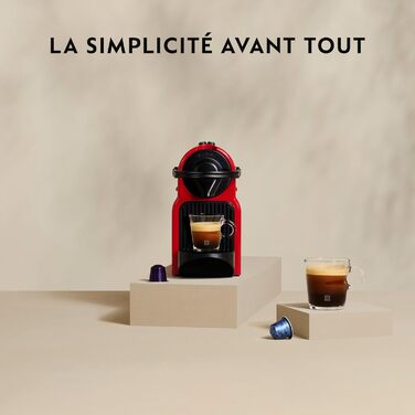 Кавомашина Nespresso Inissia від Krups, червона, для кавових капсул YY5506FD