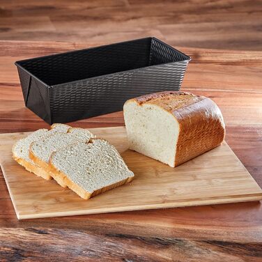 Форма для випічки хліба Grizzly Brotbackform, 35x15x10 см, антипригарна, для кексів та хліба на заквасці, чорна