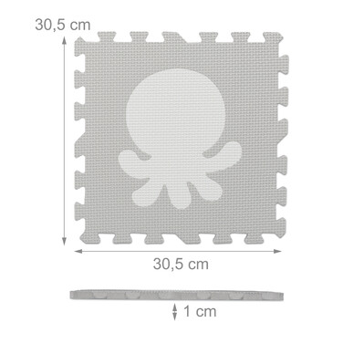 Relaxdays Puzzle Mat Animal Motifs