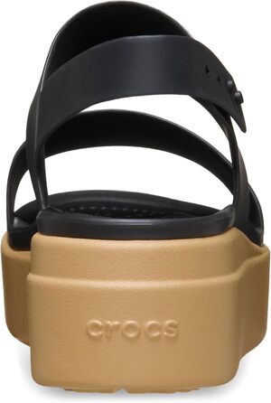 Босоніжки Crocs Brooklyn Low Wedge жіночі, чорні (39 EU)