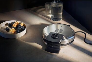 WMF Lono Edition Heart-Shaped Waffle Maker - Adjustable Browning, Stainless Steel, 900W