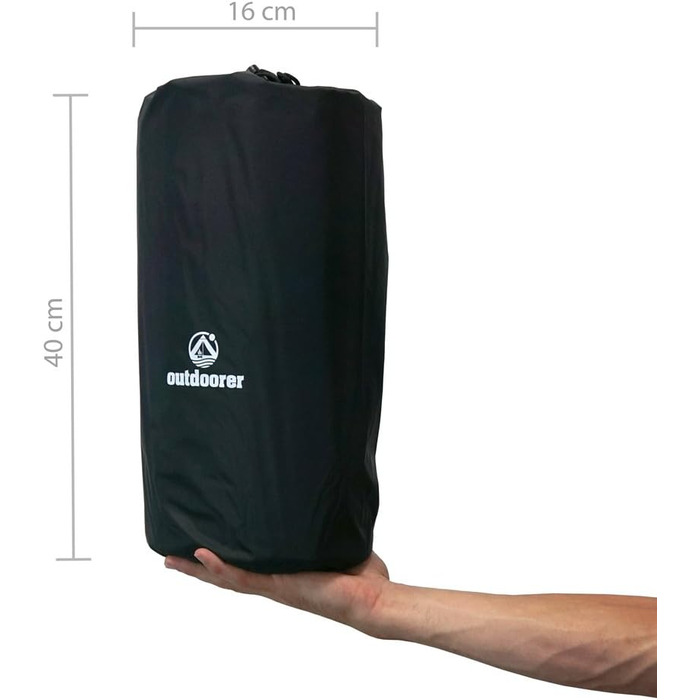 Isomatte Outdoorer Trek Bed 5 - самонадувна, XXL, 5 см, для кемпінгу та авто