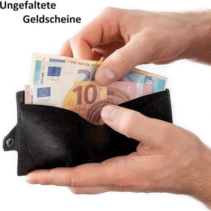 ZNAP® Slim Wallet - Тонкий картхолдер для чоловіків з RFID захистом, чорний (12 карт)