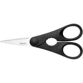 Кухонні ножиці Fiskars Essential 20 см із відкривачкою, якісна сталь/пластик