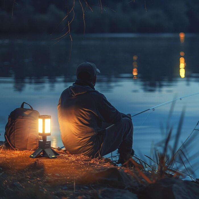 BougeRV Camping Lantern with 13400mAh, Rechargeable Camping Light, Adjustable Height and Angle, 6000LM, IPX5 Waterproof, Camping Lantern for Camping, Travel, Emergency