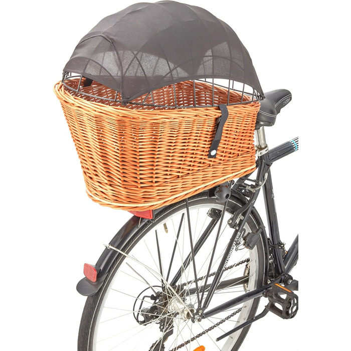 Сонцезахисний тент для кошика велосипедного крісла для собак Tigana – захист від сонця UV 40+, Oeko-TEX®, дихаючий, мікрофібра, легко монтується, легкий та компактний