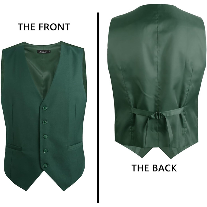 Стильна чоловіча жилетка Aizea Kassische для ділового костюма, нормальна посадка, смокінг, XXL, темно-зелений
