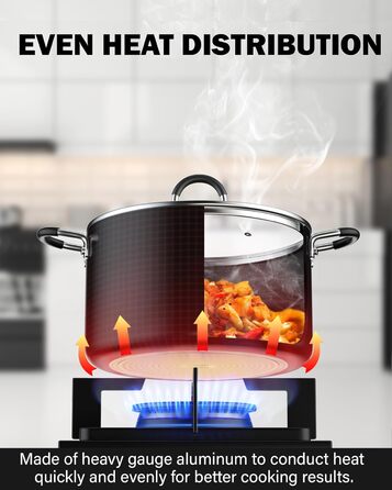 Набір кухонного посуду Cook N Home з антипригарним покриттям, мармур, 8 предметів