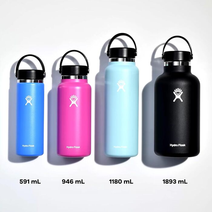 Фляга для води Hydro Flask 946 мл (32oz) з нержавіючої сталі - спортивна термофляка з герметичним кришкою та ремінцем. Можна мити в посудомийній машині.