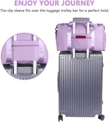 Спортивна сумка Flintronic 35L: водонепроникна дорожня сумка-валіза для чоловіків та жінок (з біркою) - блакитна (#6 Llia)