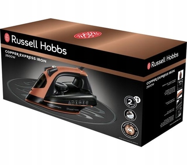 Парова праска Russell Hobbs Copper Express з підошвою Copper Infused, 150 г/хв