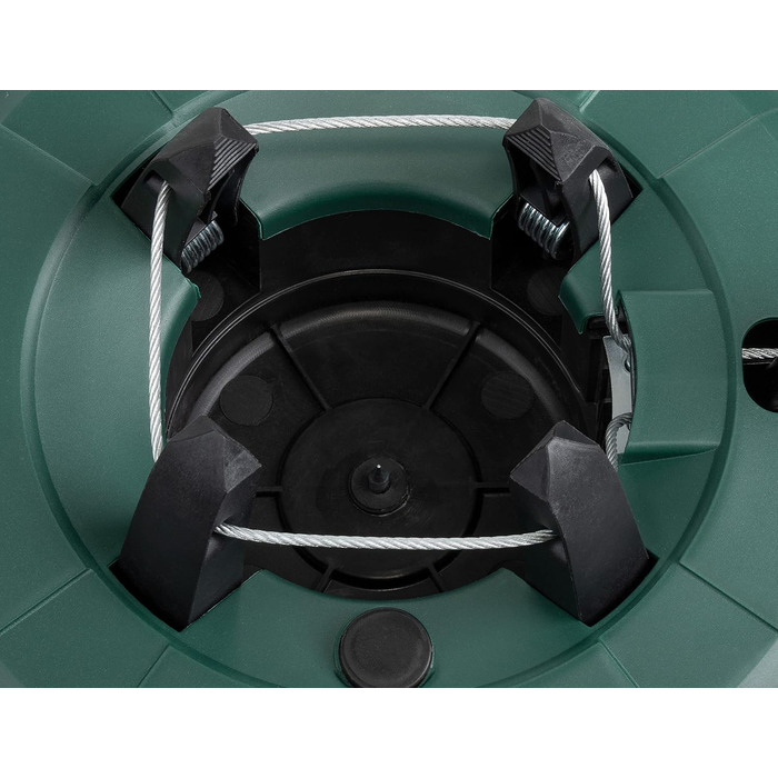 Підставка для ялинки BRANDSSELLER до 2 м з підвісною системою та фіксатором - зелена