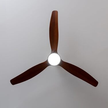 Стельовий вентилятор з підсвічуванням Cecotec EnergySilence Aero 5275 DarkWood 40W, 52 дюйми, DC мотор, пульт, LED, таймер, режими зима/літо, регульована висота, чорний колір