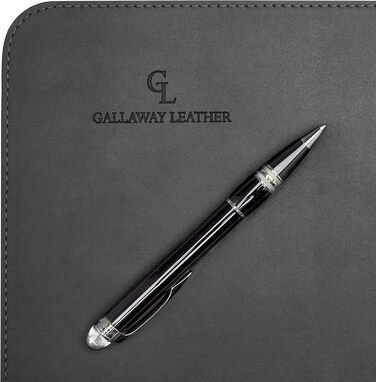 Підкладка для столу Gallaway з натуральної шкіри, 91.5x43 см (Чорний)