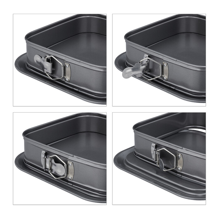 Relaxdays Square Springform with Leakage Protection