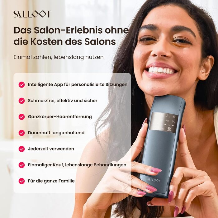 Прилад для епіляції IPL з потрійним імпульсом, 12 см², охолодження сапфіровим льодом, для жінок та чоловіків, 3°C, безболісна та довготривала епіляція вдома, для обличчя, зони бікіні та паху, блакитний