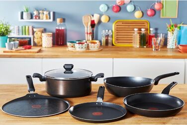 Сковорода для млинців Tefal Easy Cook & Clean 25 см, антипригарна, з індикатором нагріву, виготовлена у Франції