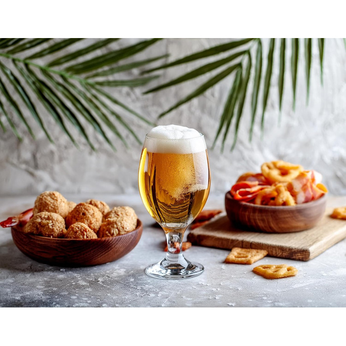 Набір келихів для пива Krosno Glasmark 0,36 л (6 шт.) - для крафтового пива, коктейлів, миття в посудомийній машині