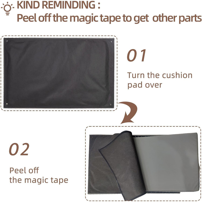 Софа для собак BingoPaw Luxus: велика ортопедична софа для собак XL, сіра, 120x74x40 см