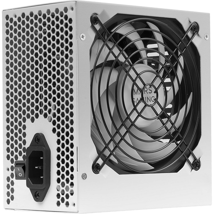 Блок живлення Mars Gaming MPIII550P ATX, 550W, 80 Plus Bronze, білий