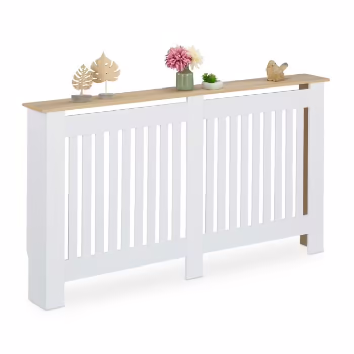 Relaxdays Radiator Cover with Slats