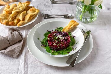 MÄSER Belmira: 12-Piece Porzellan Tableware Set for 6 - Elegant White Dinnerware